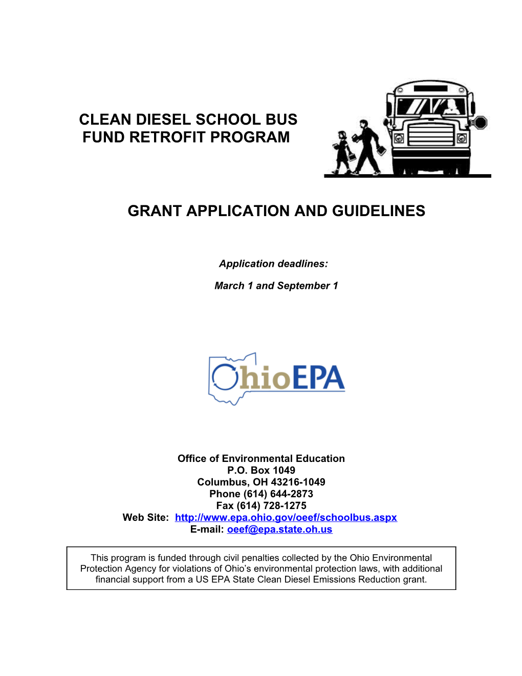 Clean Diesel School Bus Fund Retrofit Program