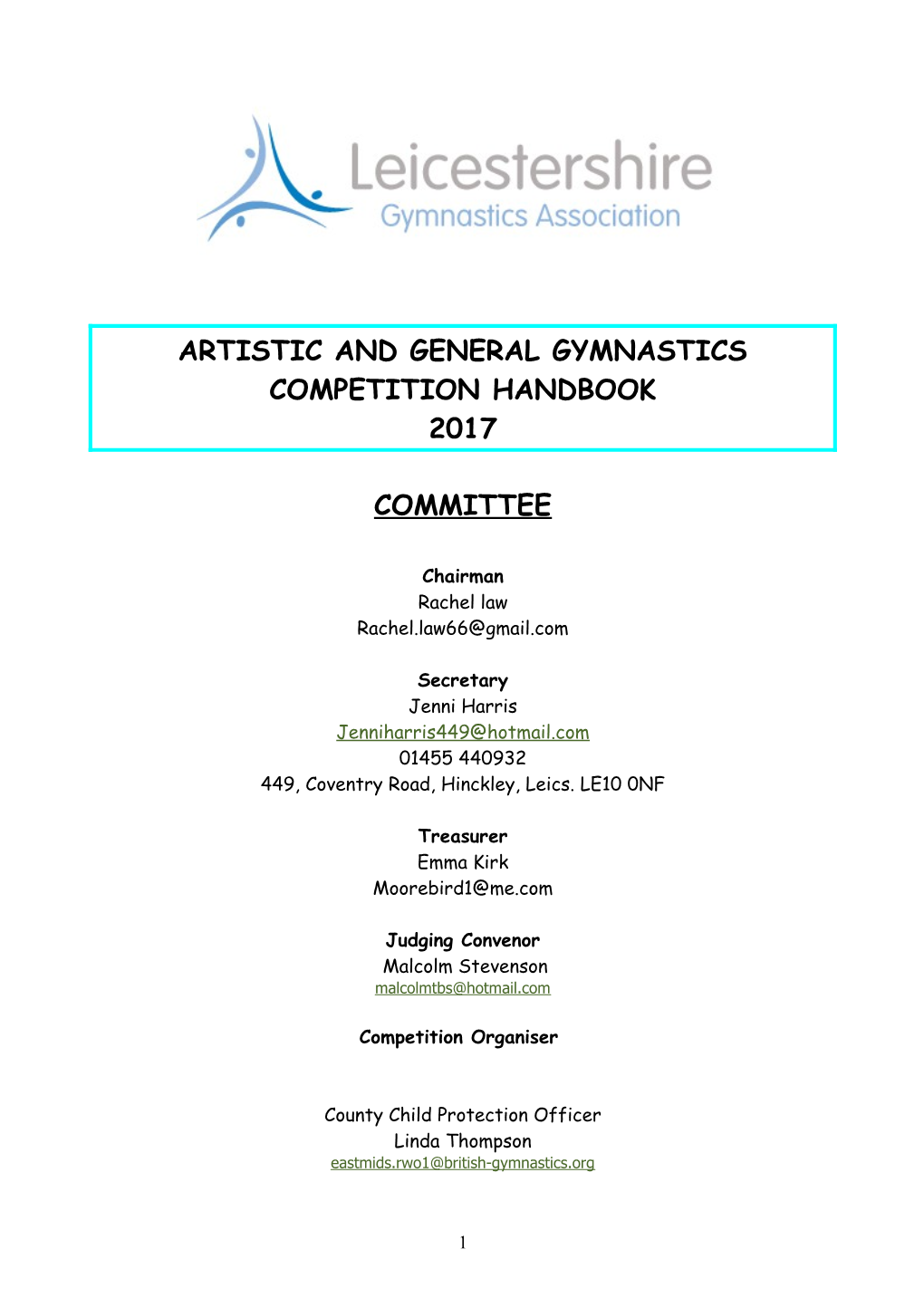 Artistic and General Gymnastics