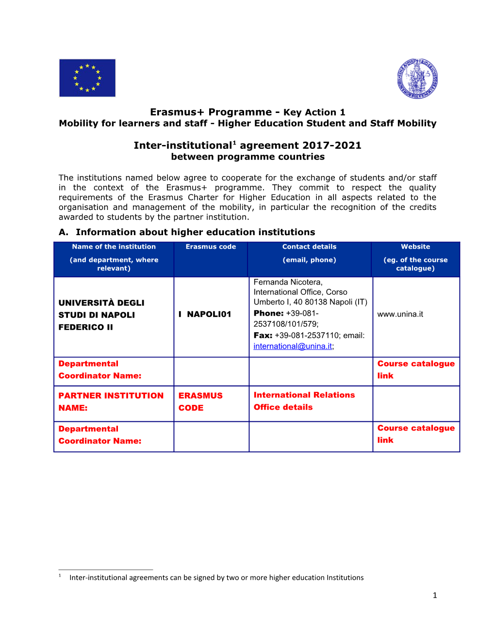 Erasmus+ Programme - Key Action 1