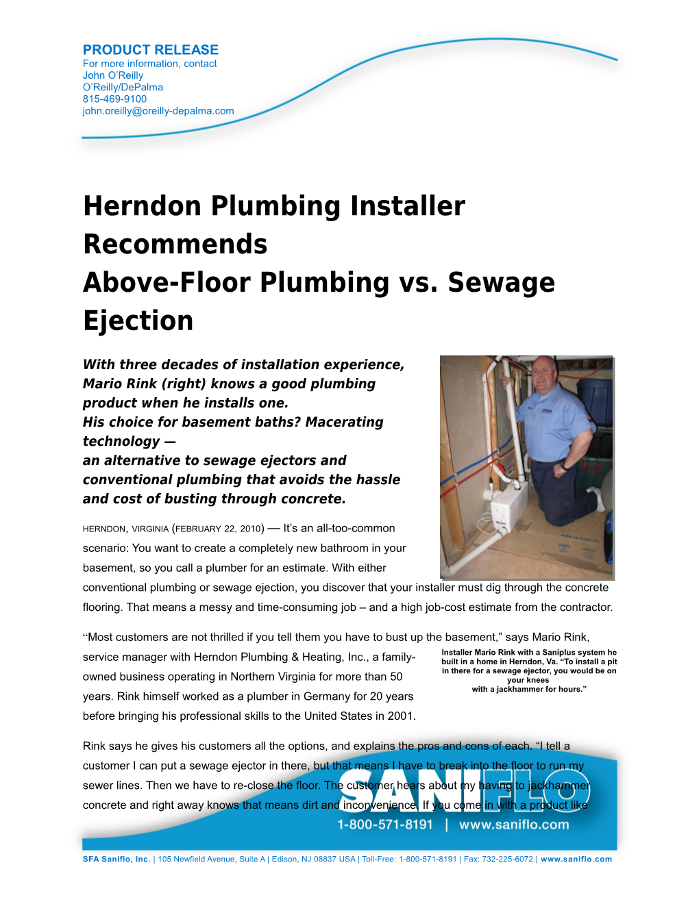 Herndon Plumbing Installer Recommends