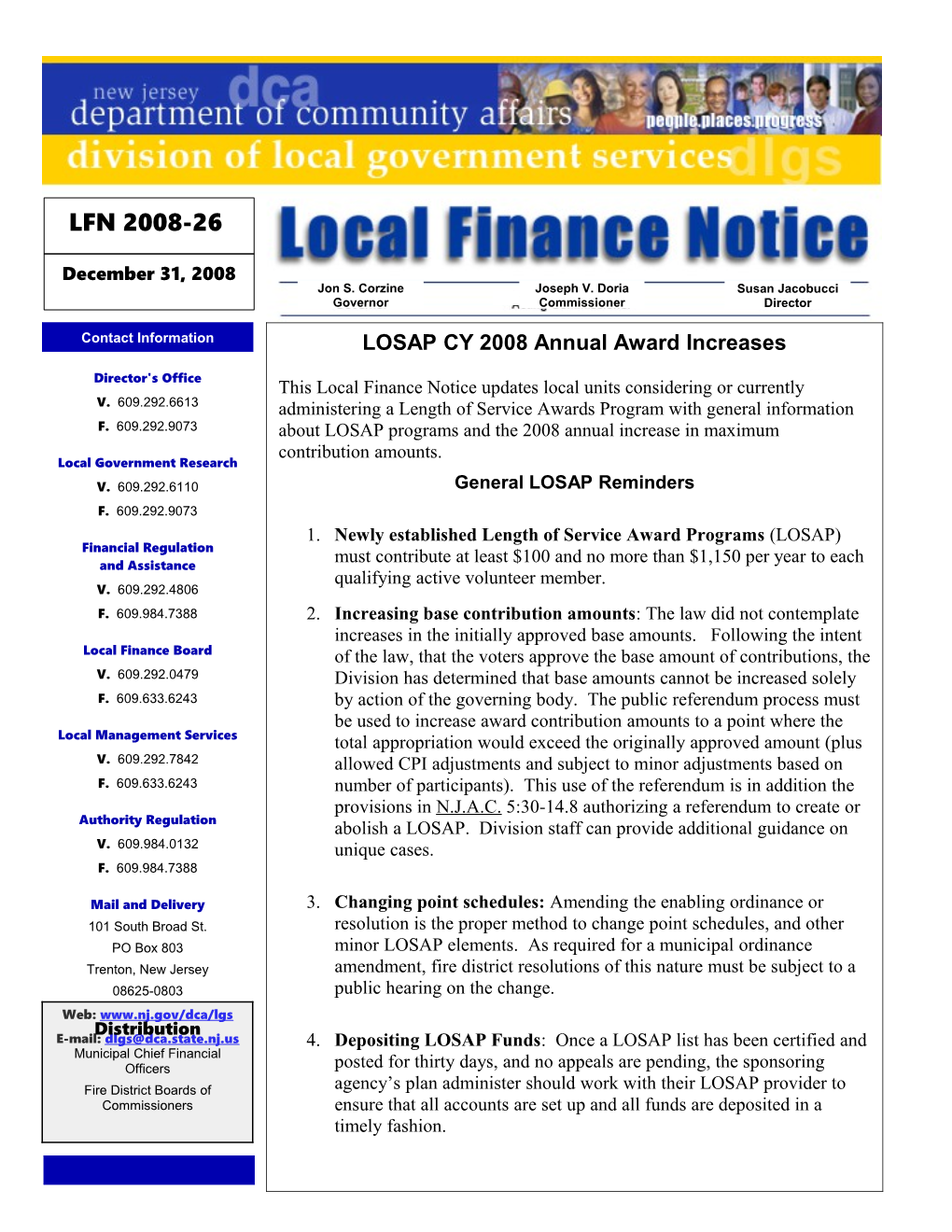 Local Finance Notice2008- 26December 31, 2008Page 1