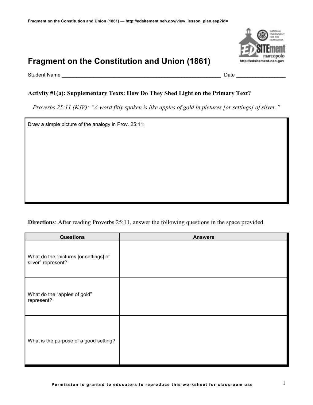 Fragment on the Constitution and Union (1861) s1