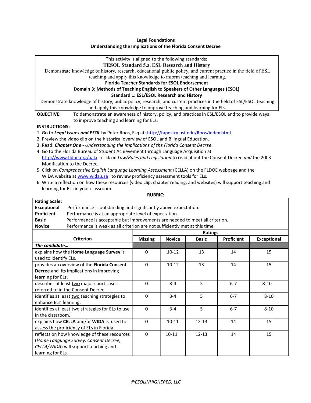 Understanding the Implications of the Florida Consent Decree