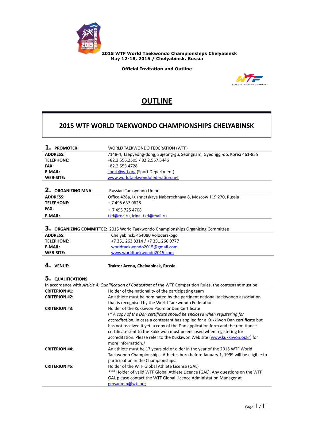 Taekwondo World Qualification Tournament