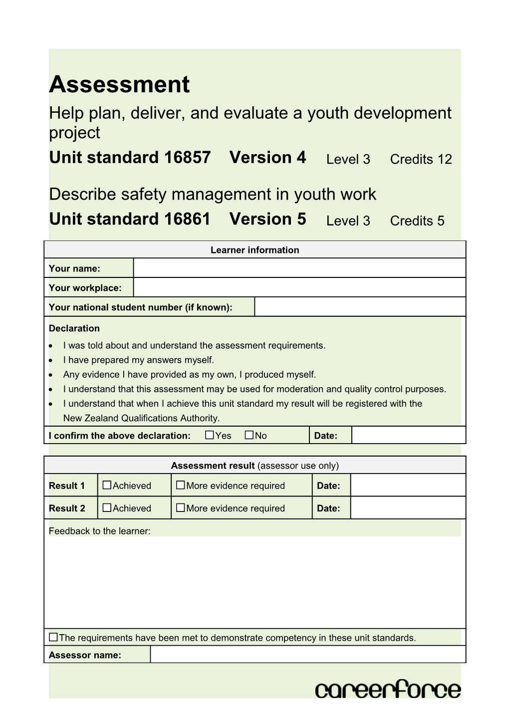 Help Plan, Deliver, and Evaluate a Youth Development Project