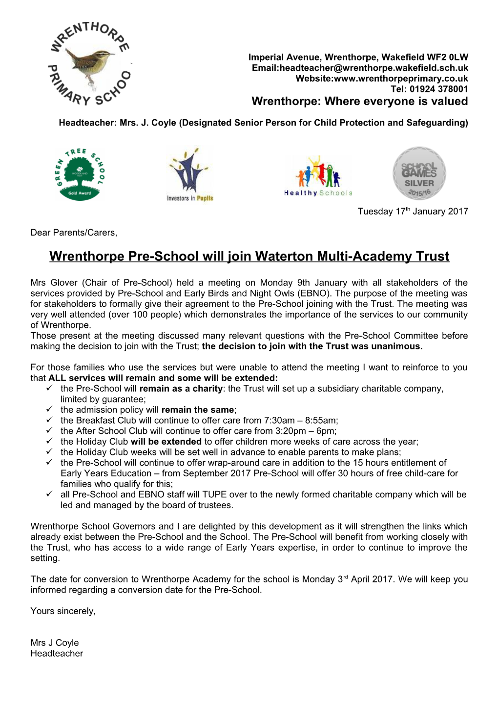 Wrenthorpe Primary School