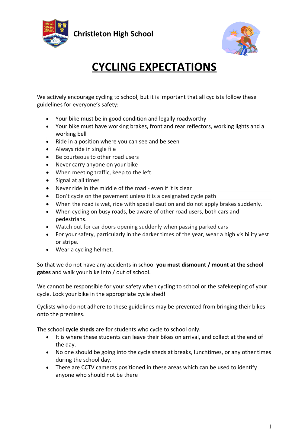 Cycling Expectations