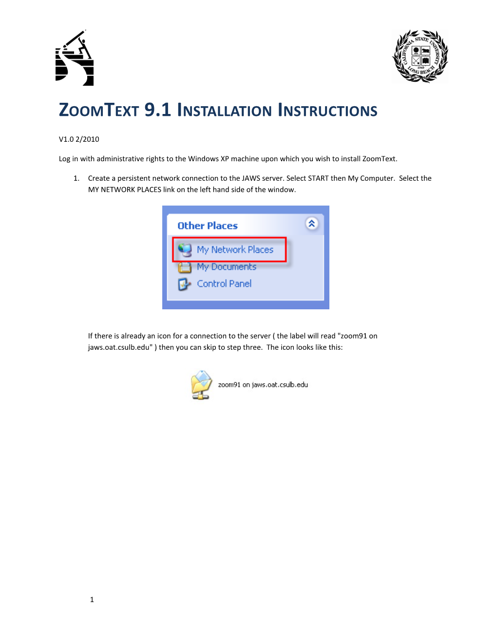 Zoomtext 9.1 Installation Instructions