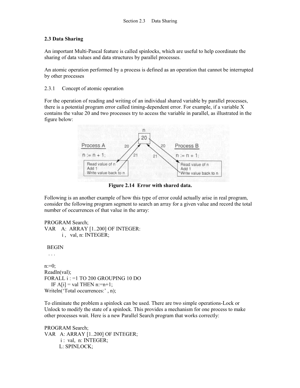 Section 2.3 Data Sharing