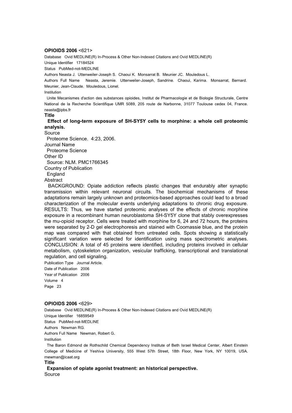 Database Ovid MEDLINE(R) In-Process & Other Non-Indexed Citations and Ovid MEDLINE(R)