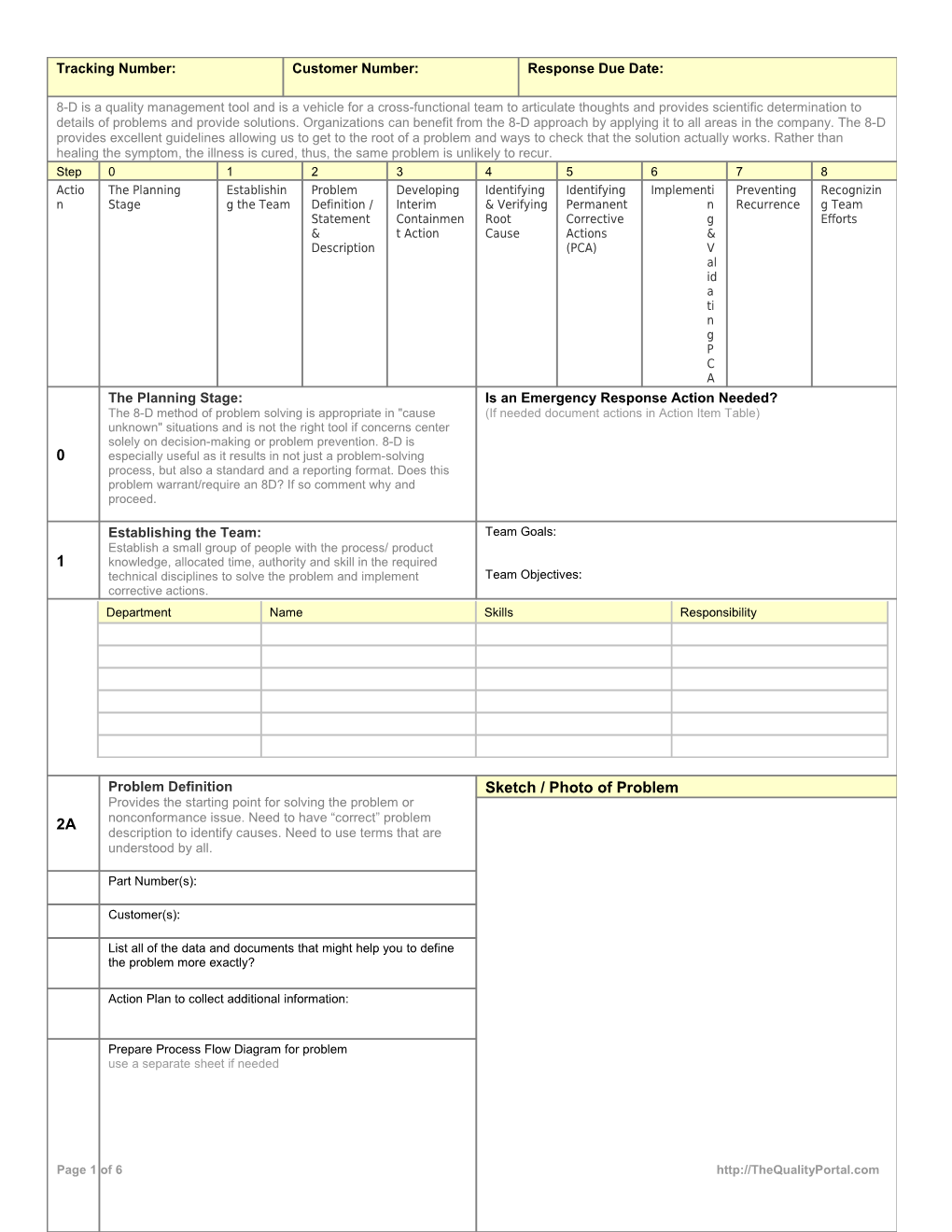 Problem Solving Worksheet 8D