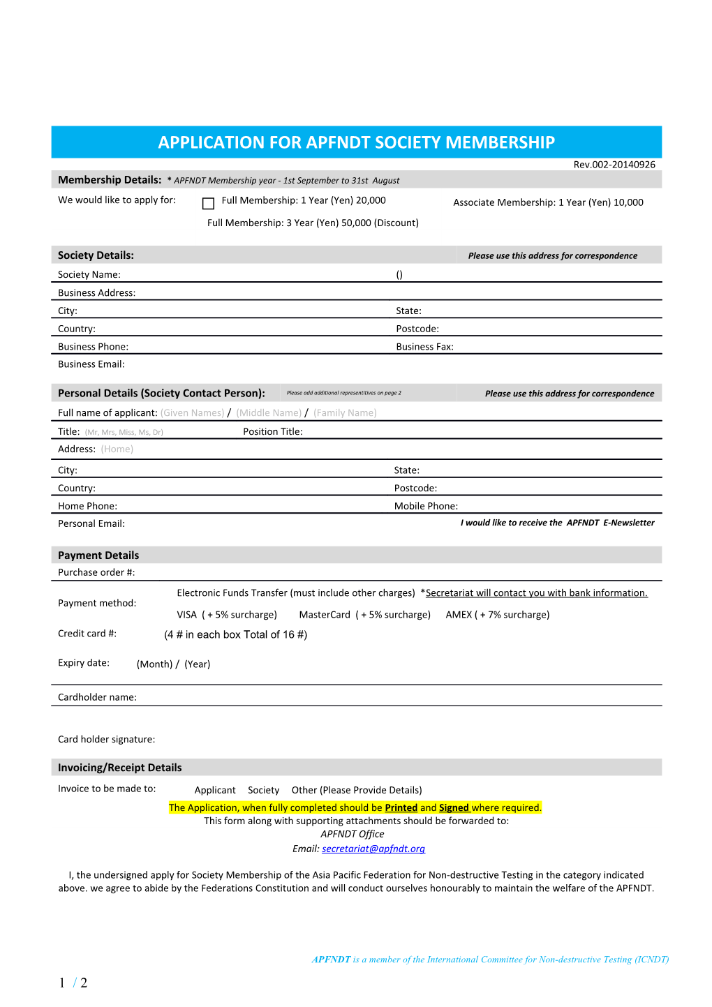 Agenda for the Thirty Fifth AINDT Federal Council Meeting Sydney 2002