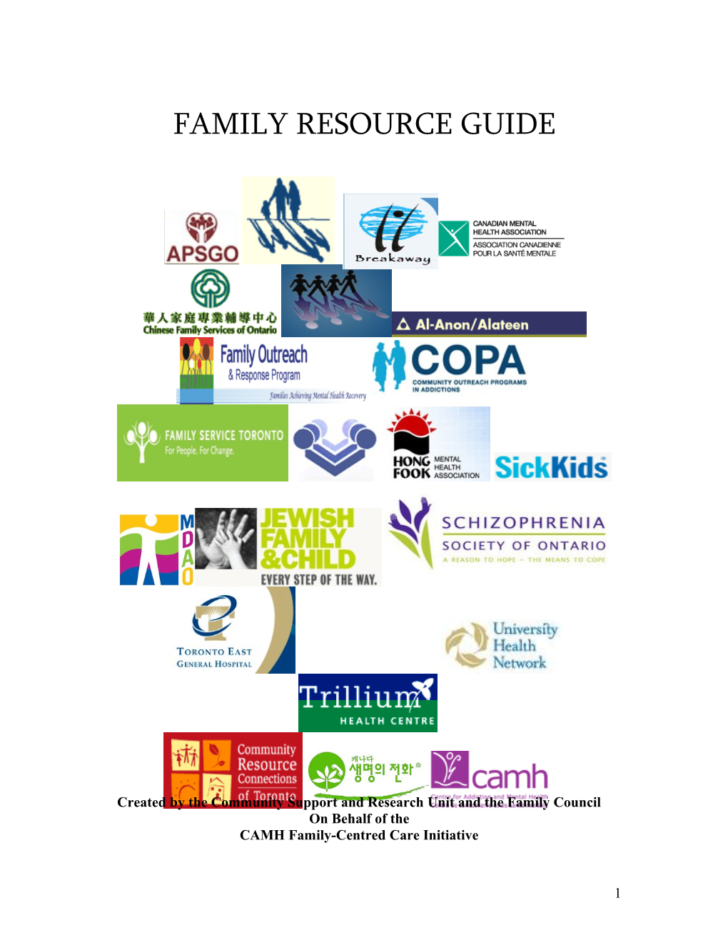 Family Resource Guide