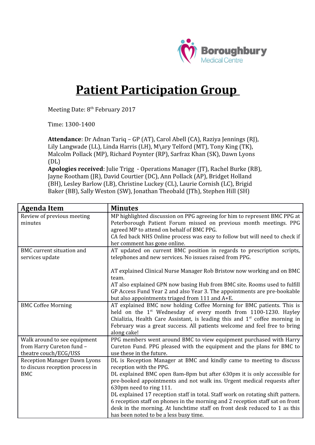 Patient Participation Group s2