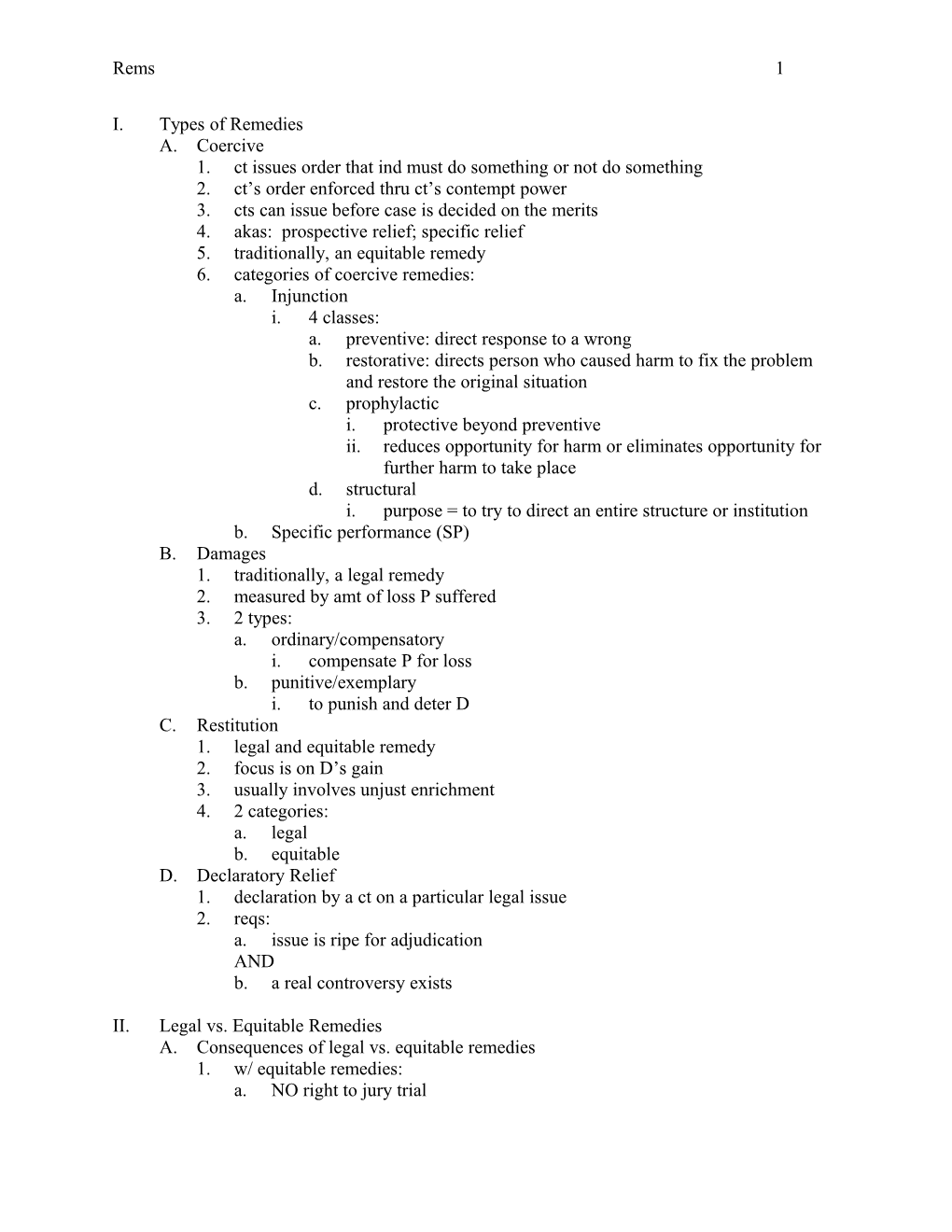 1. Ct Issues Order That Ind Must Do Something Or Not Do Something