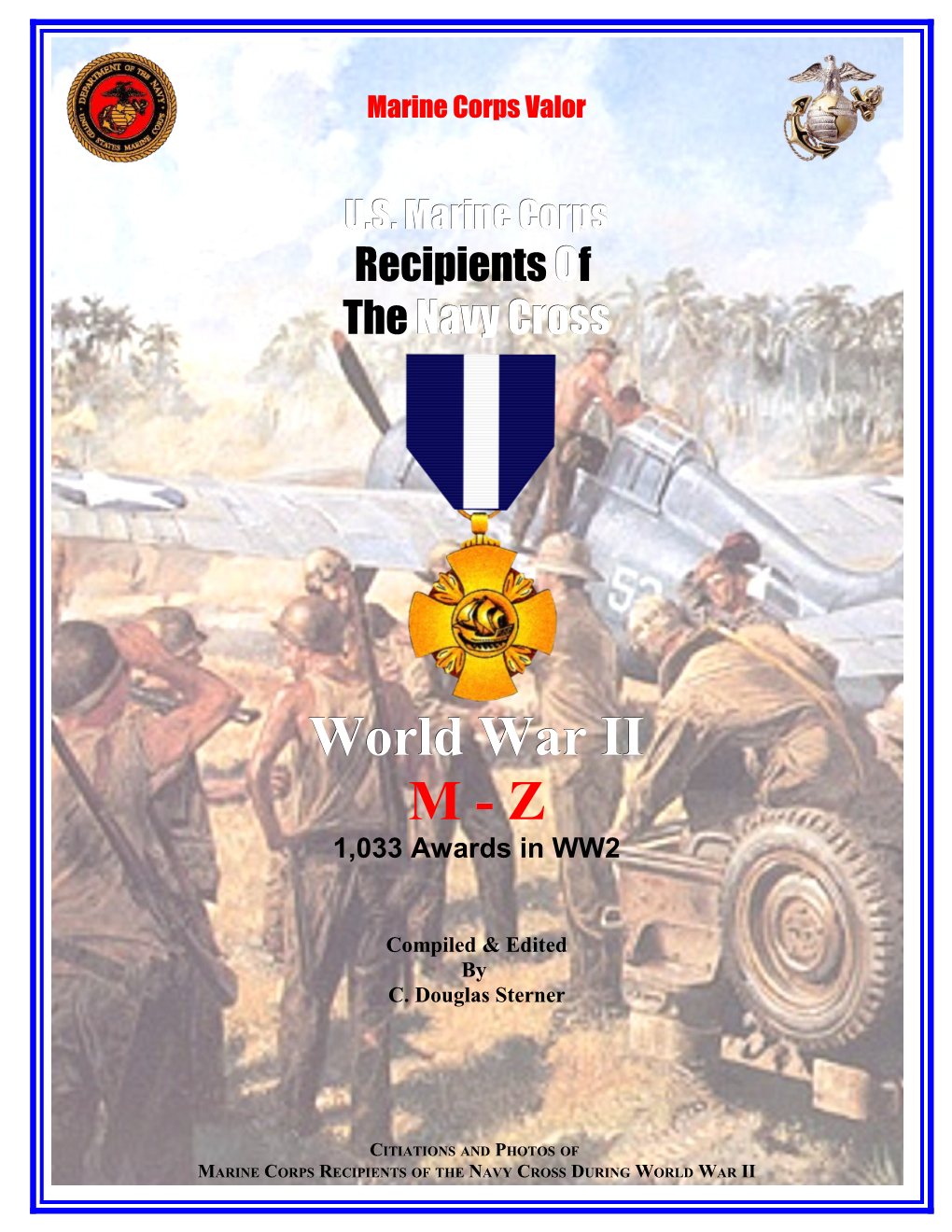 Marine Corps Recipients of the Navy Cross - World War II