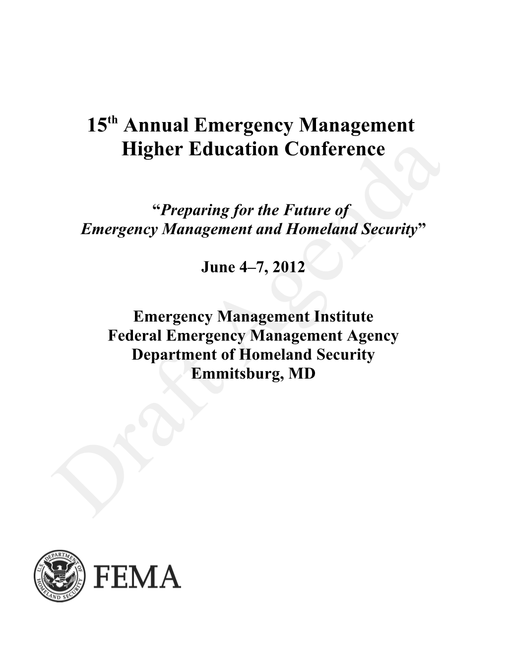 Emergency Management and Homeland Security/Defense s1