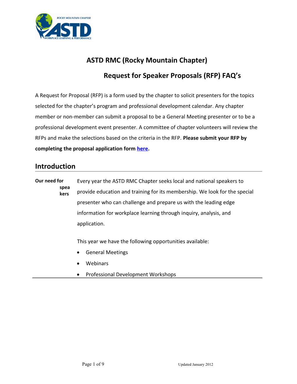 ASTD RMC (Rockymountain Chapter)