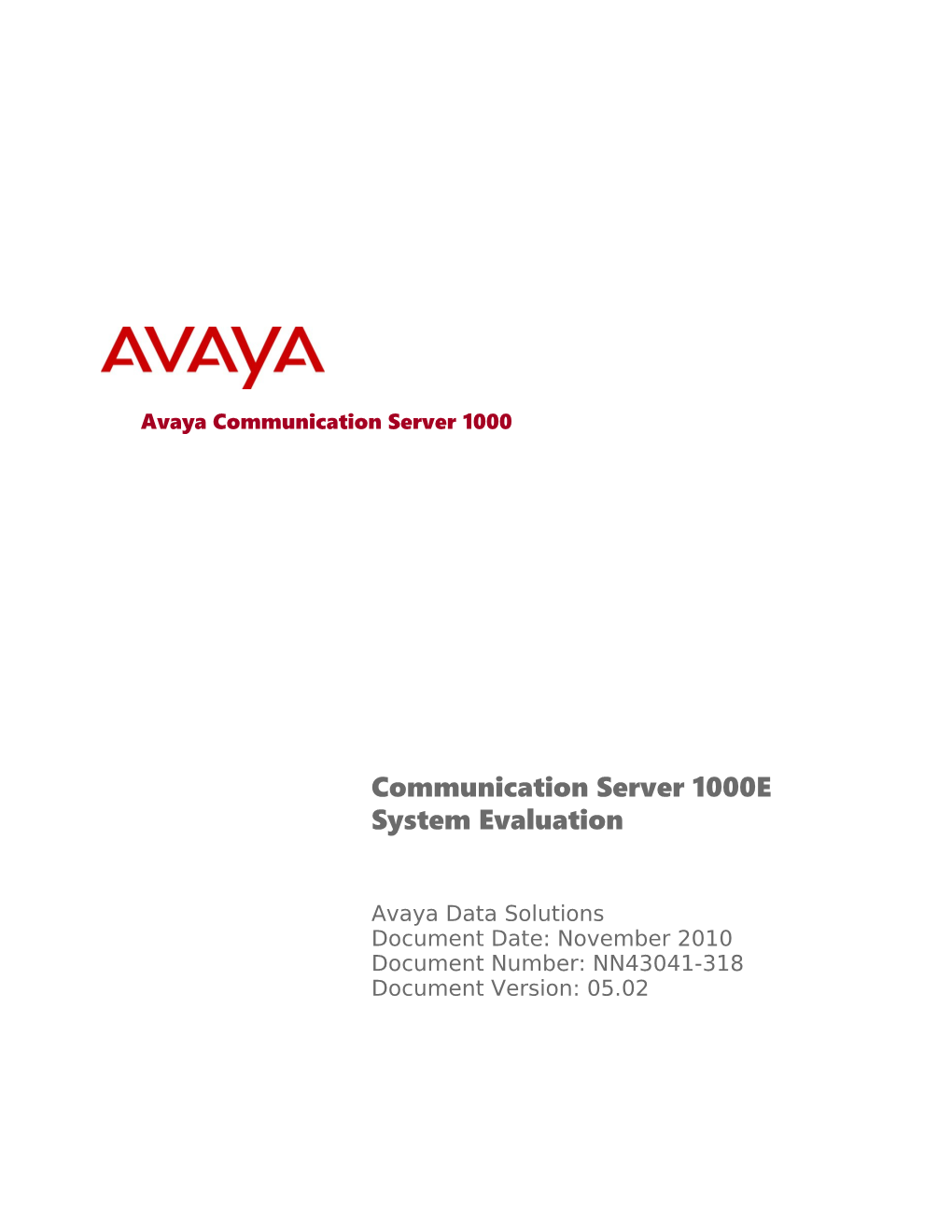 2010 Avaya Inc. All Rights Reserved