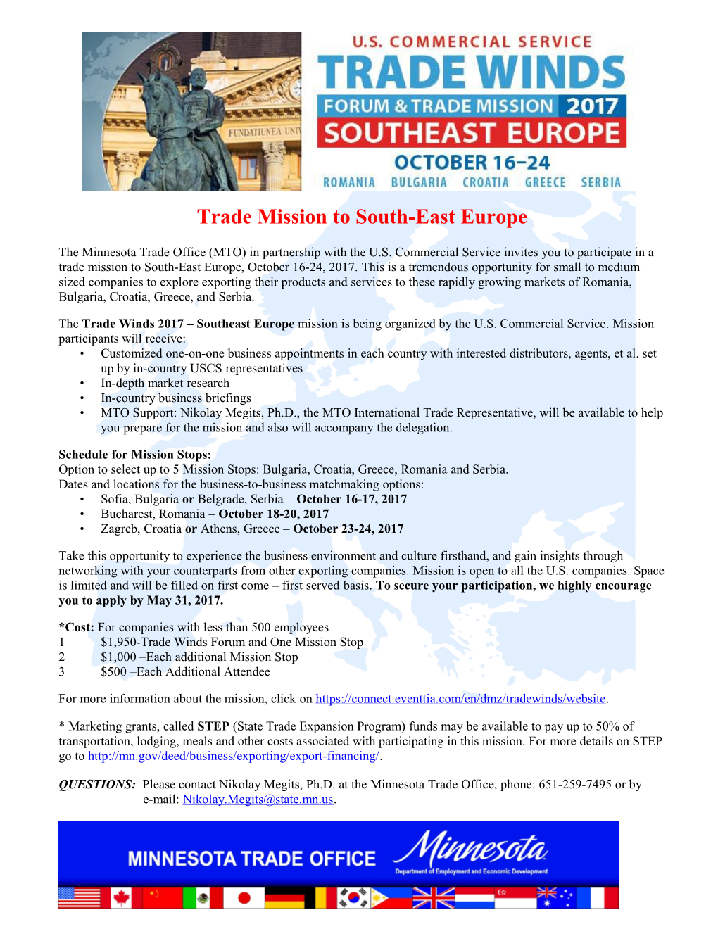 Export Trade Mission to South America