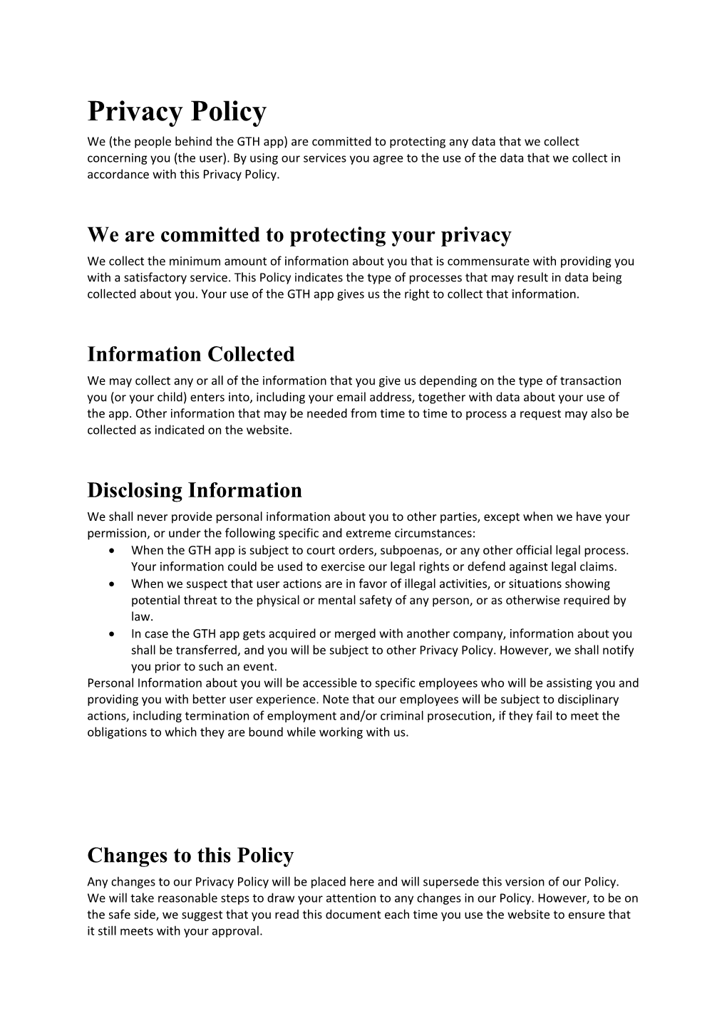 We Are Committed to Protecting Your Privacy