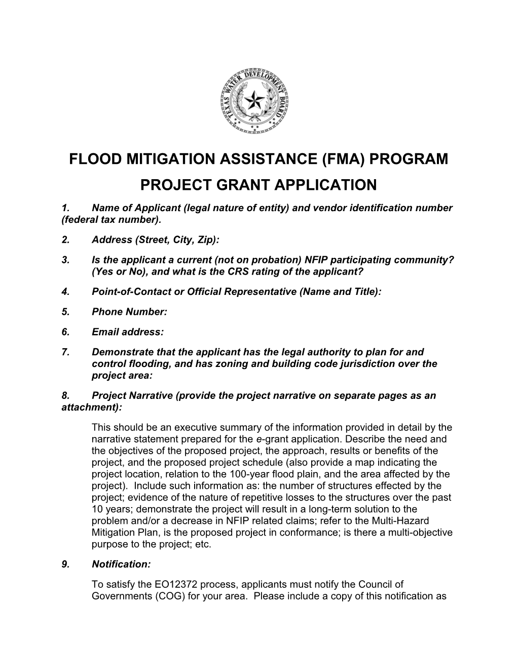 Flood Mitigation Assistance (Fma) Program