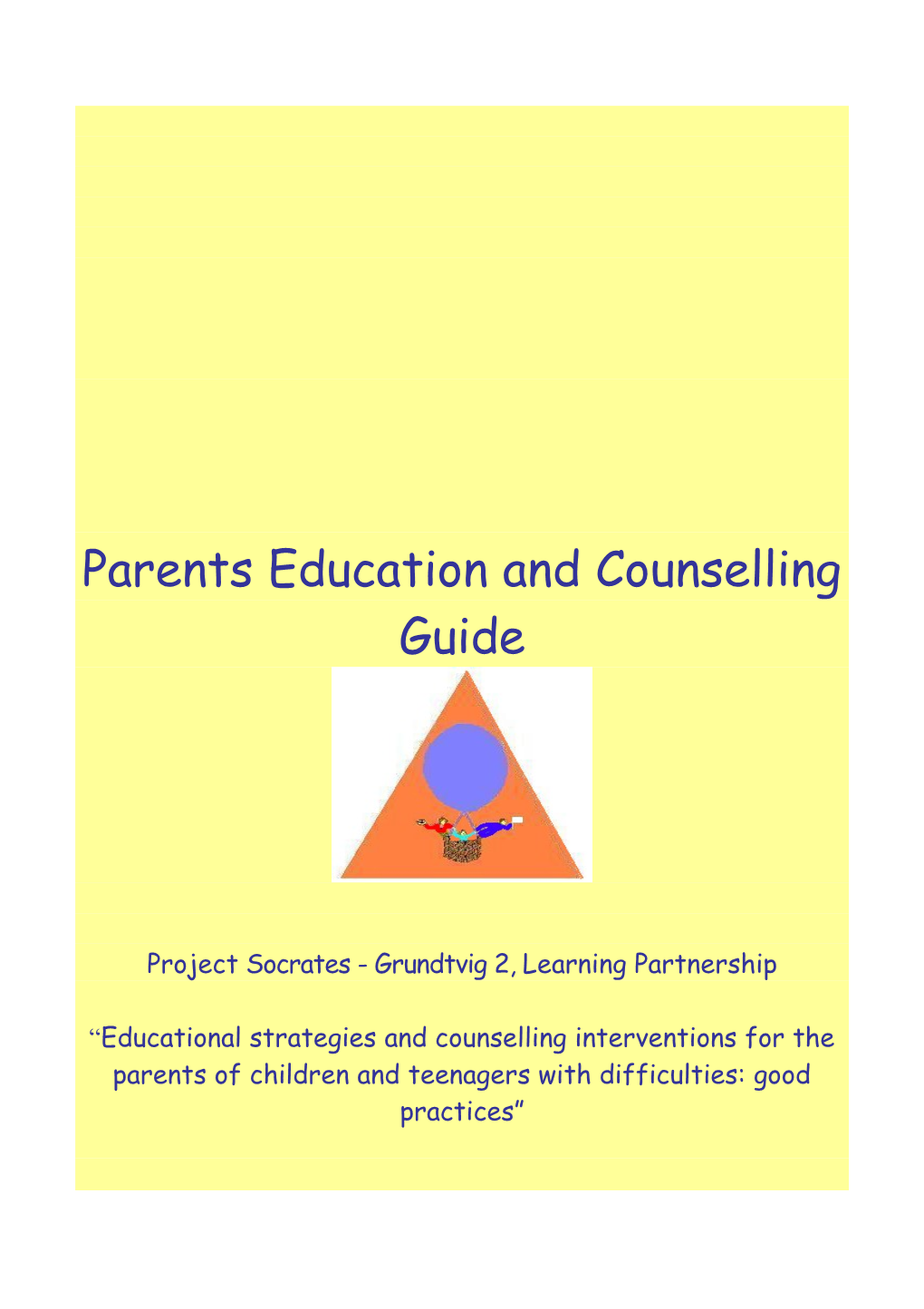 Parents Education and Counselling Guide