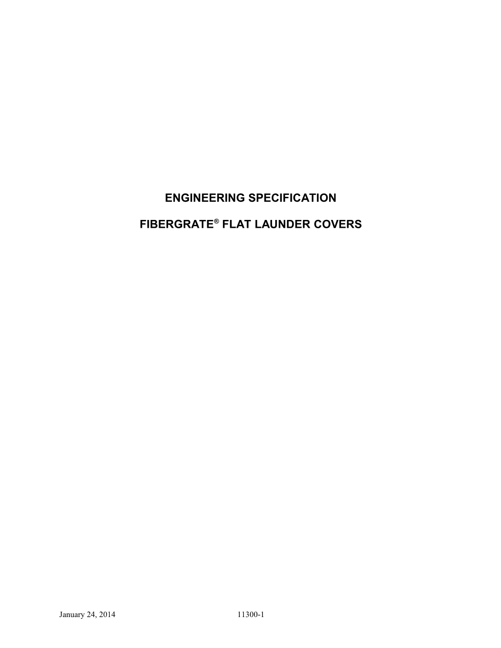 Fibergrate Flat Launder Covers