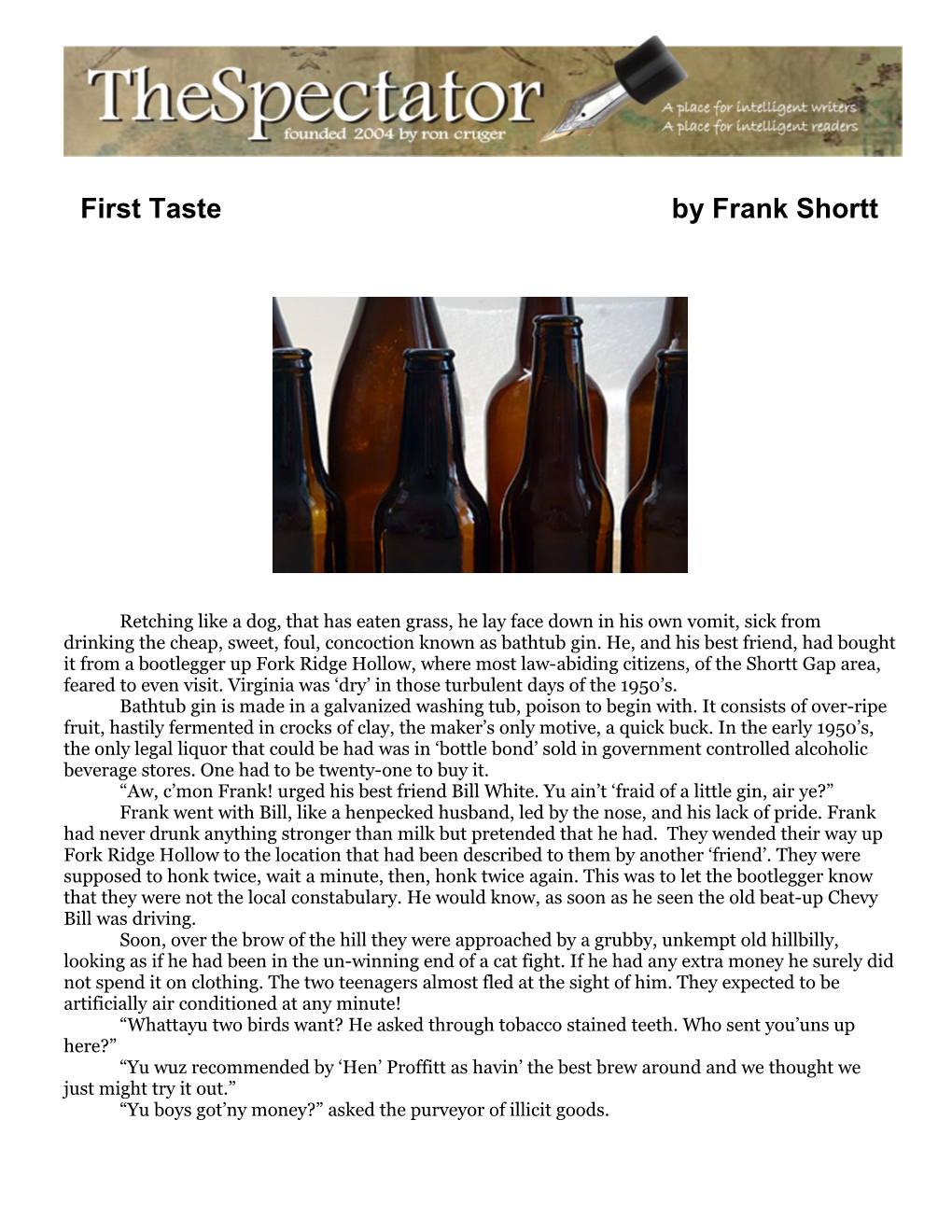 First Taste by Frank Shortt