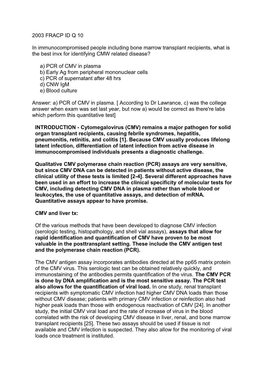 B) Early Ag from Peripheral Mononuclear Cells