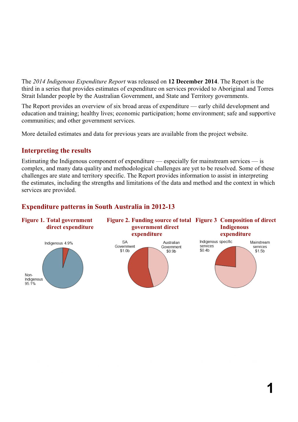 Expenditure Patterns in South Australia in 2012-13