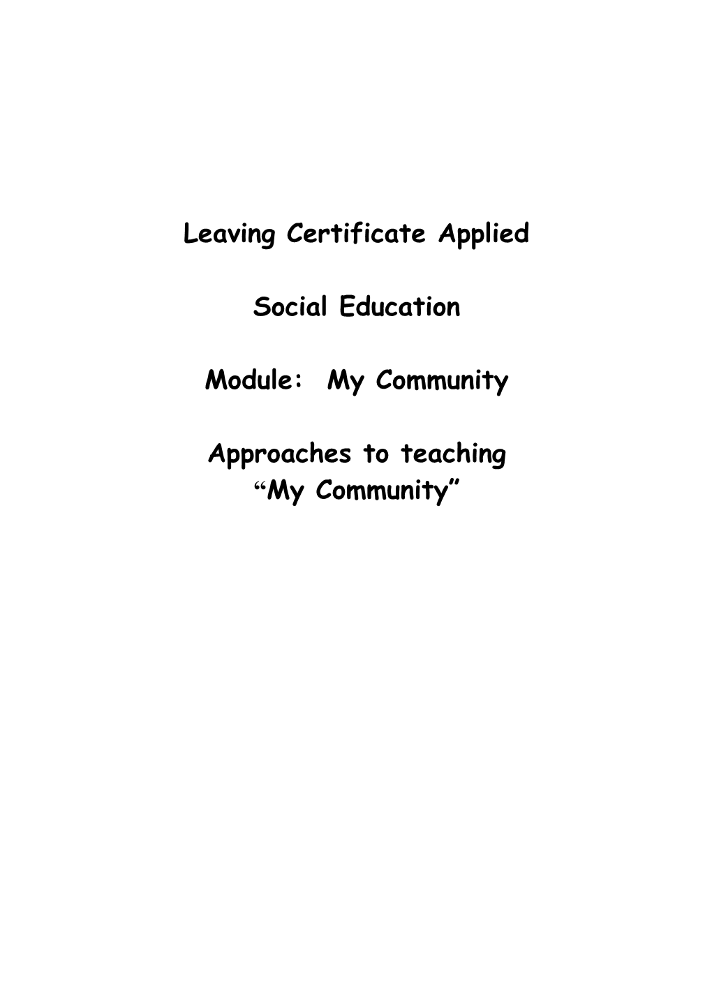 Leaving Certificate Applied