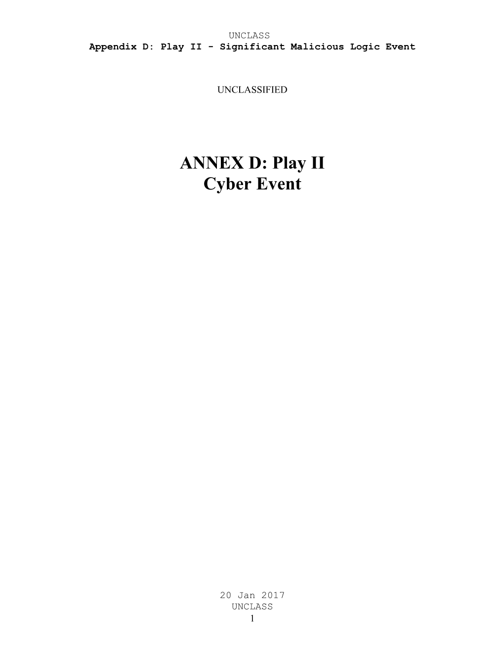 PLAYBOOK #1: Procedure for DISA Crisis Action in Support of GIG/DISN Service