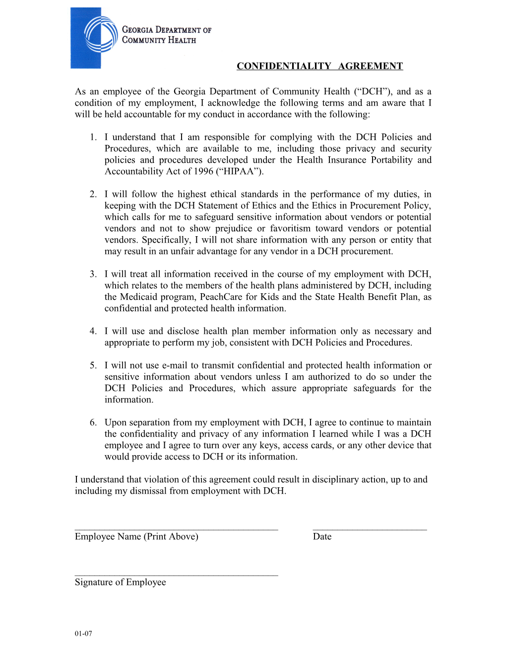 Confidentiality Agreement s1