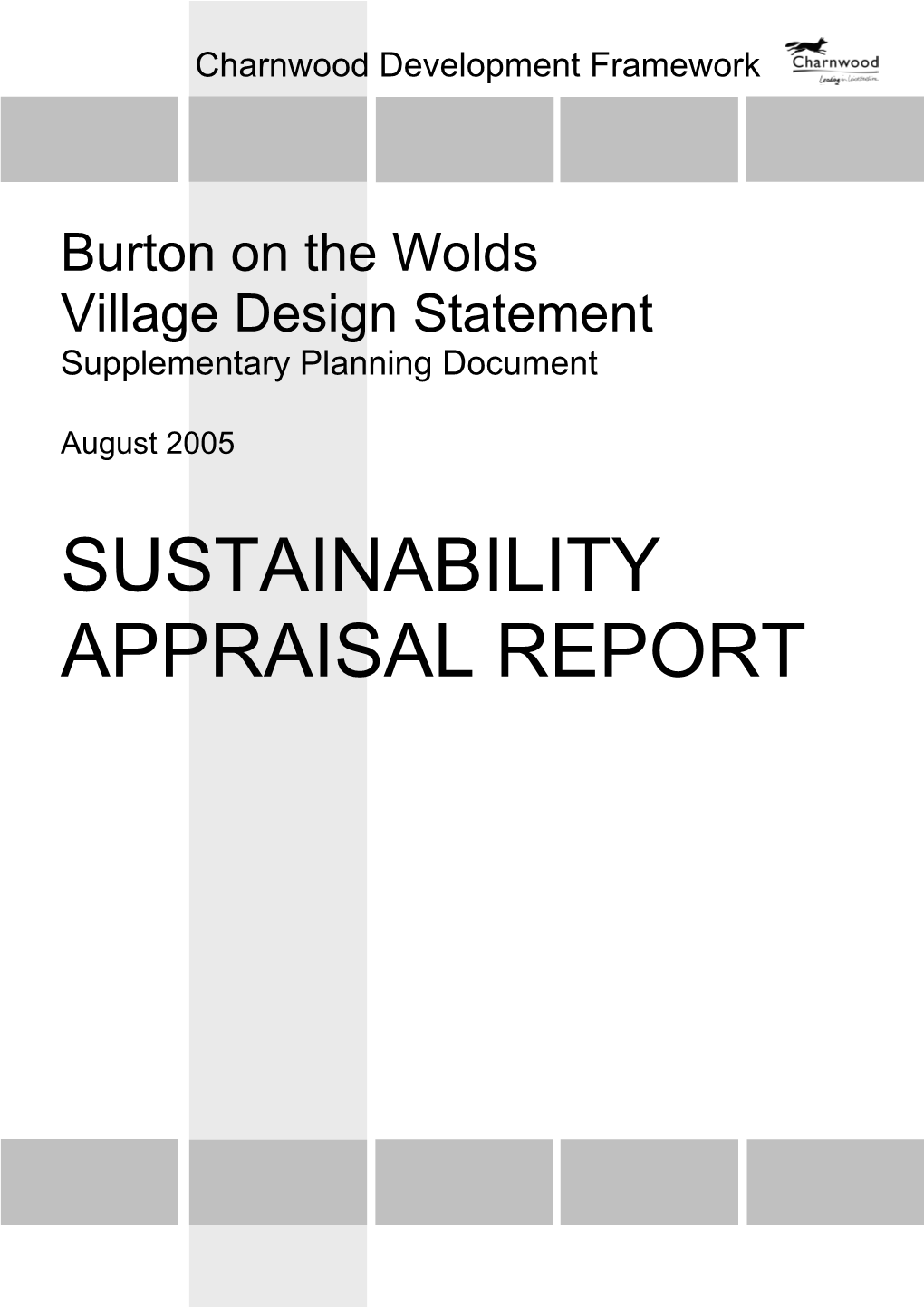 Sustainability Appraisal Report