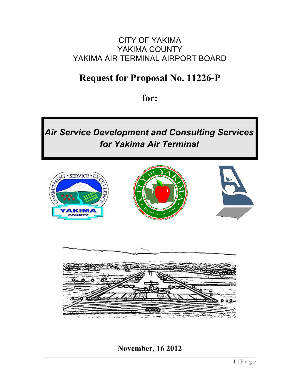 Air Service Development and Consulting Services for Yakima Air Terminal