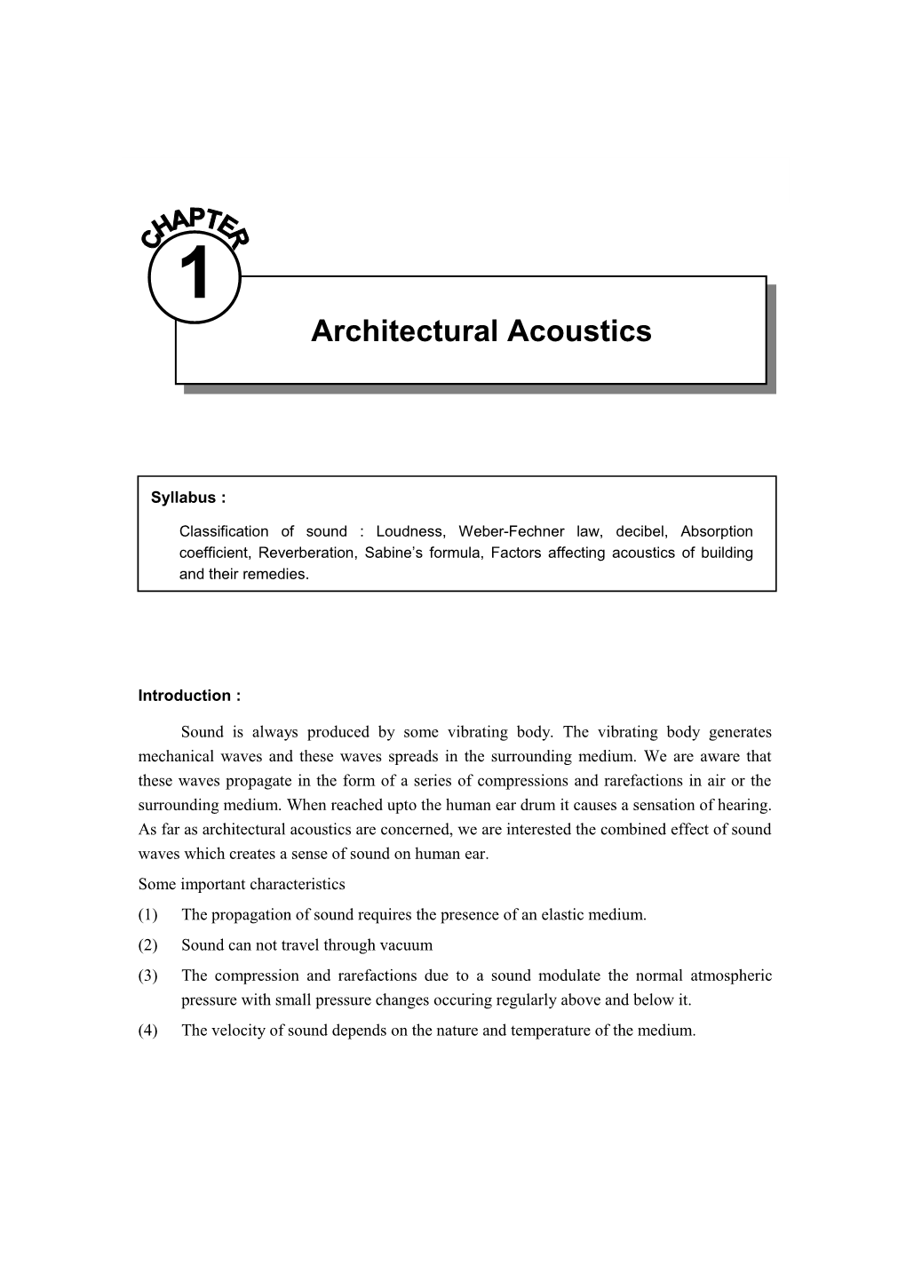 Engineering Physics (GTU) 1-27 Architectural Acoustics