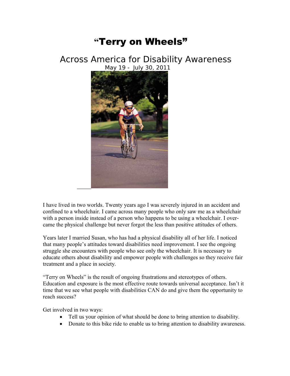 Inf Bility: Sharing Information & Empowering People with Disabilities