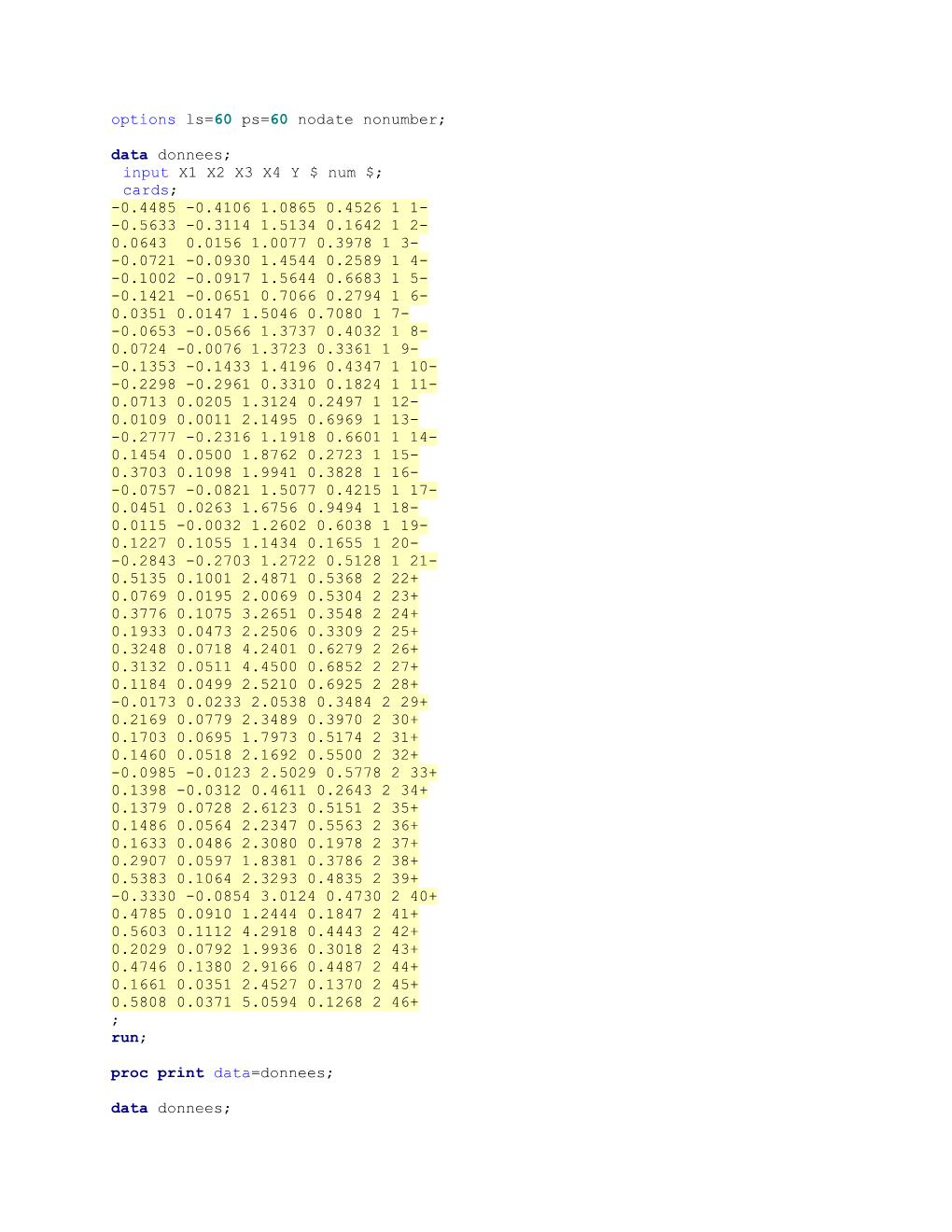 Options Ls=60 Ps=60 Nodate Nonumber;