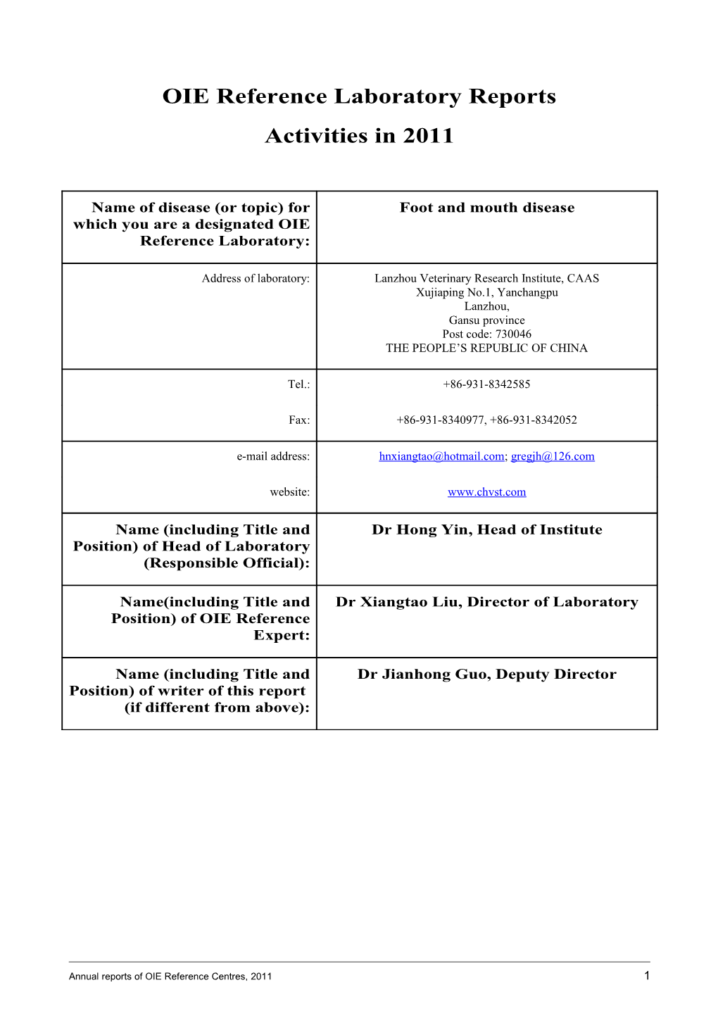 OIE Reference Laboratory Reports s18