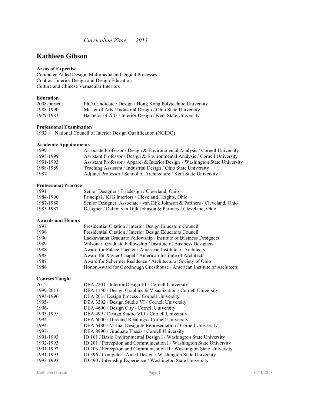 Abbreviated Curriculum Vitae s1