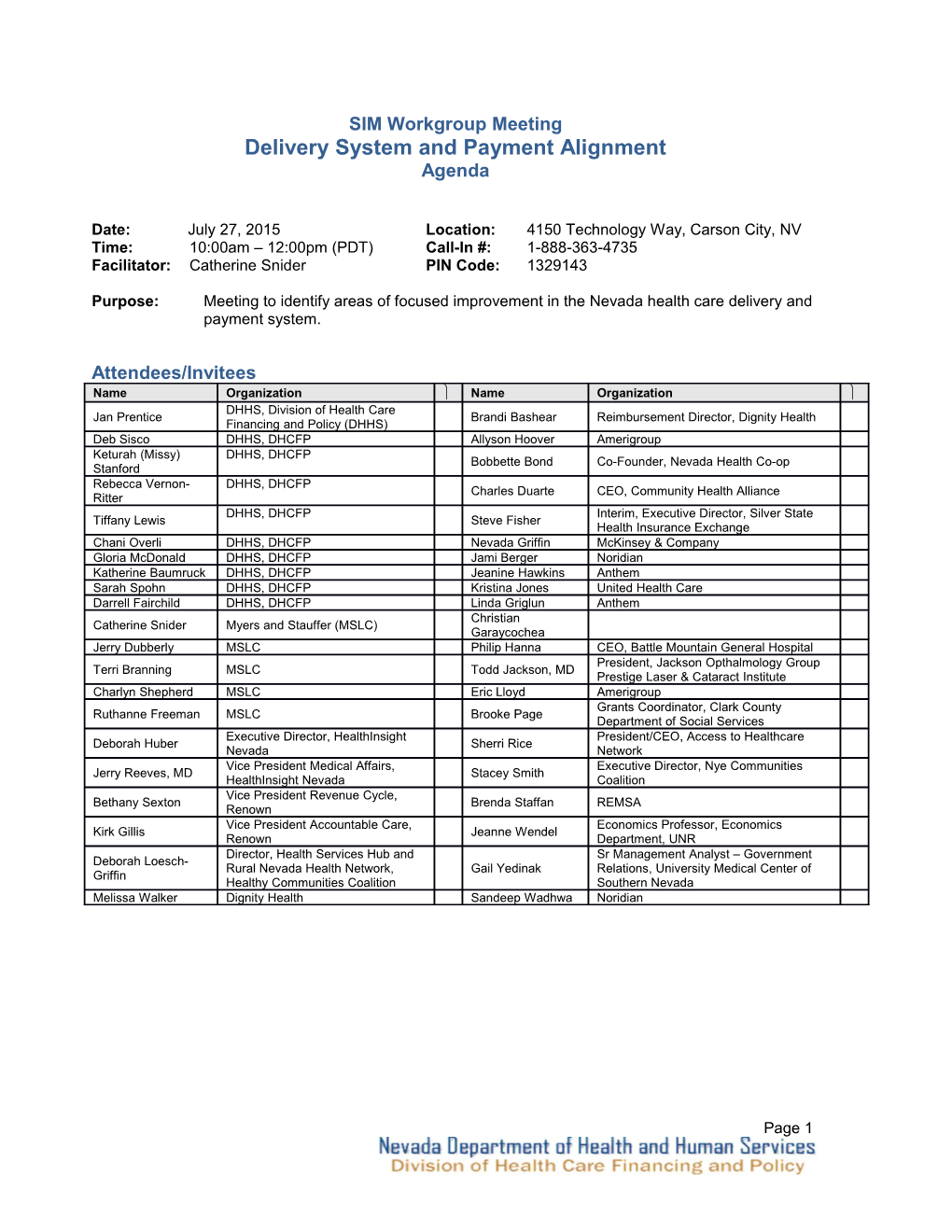 Delivery System and Payment Alignment