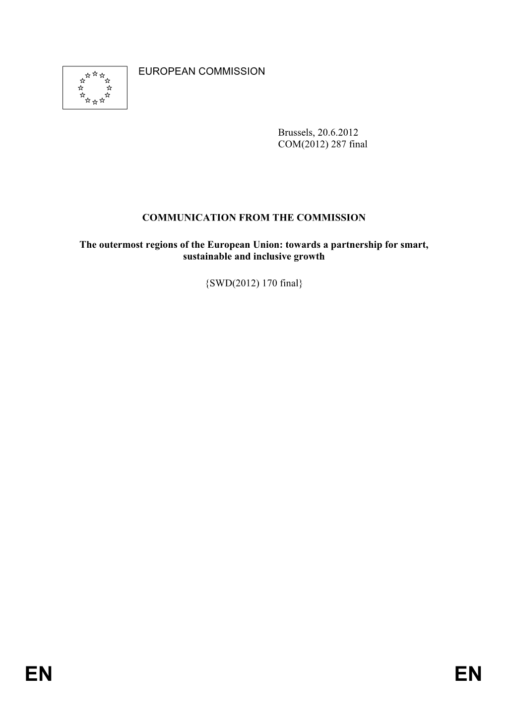 COMMISSION: Document COM(2012) 287 - 1