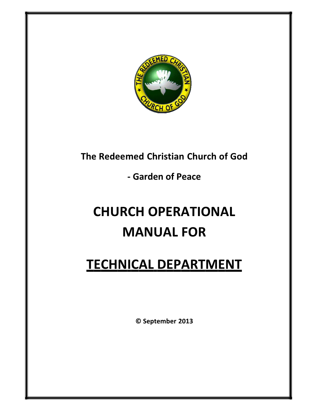 The Redeemed Christian Church of God