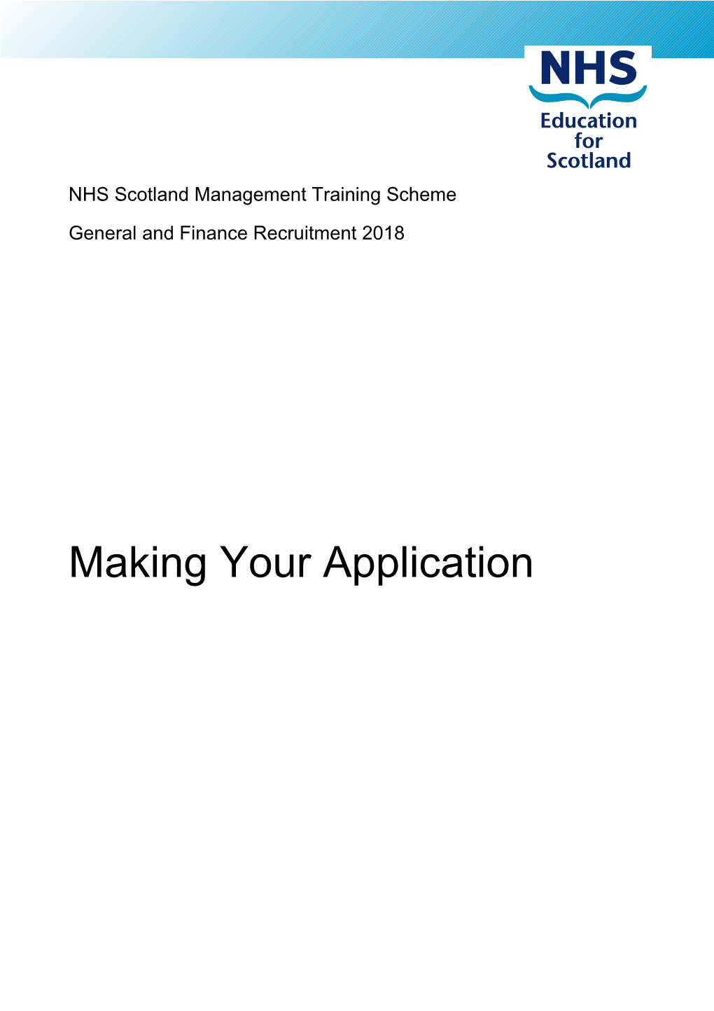 NHS Scotland Management Training Scheme