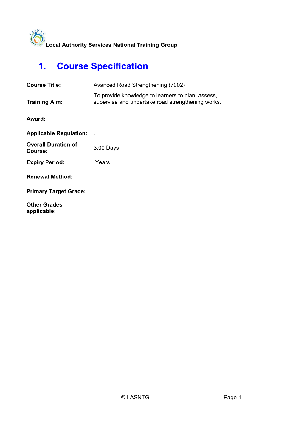 Course Specification s3