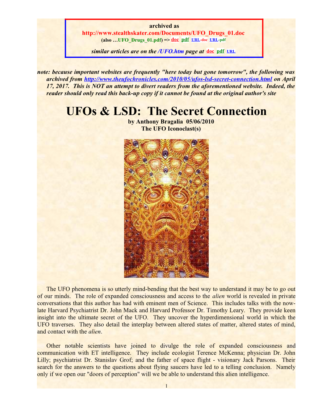 (Also UFO Drugs 01.Pdf) =&gt; Doc Pdf URL-Doc URL-Pdf