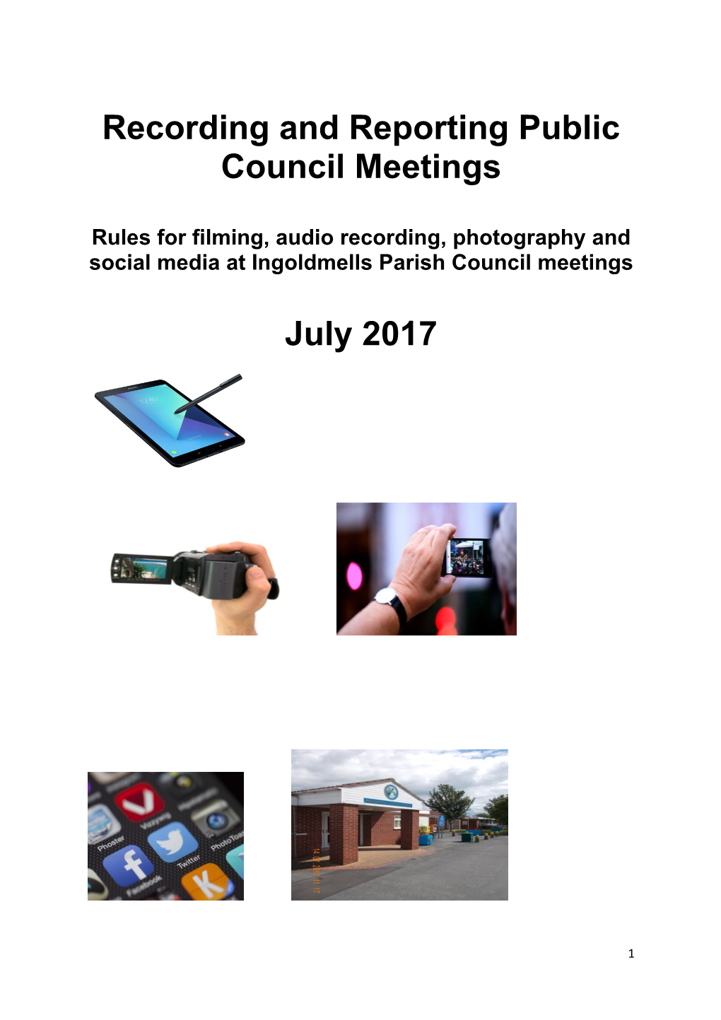 Recording and Reporting Public Council Meetings