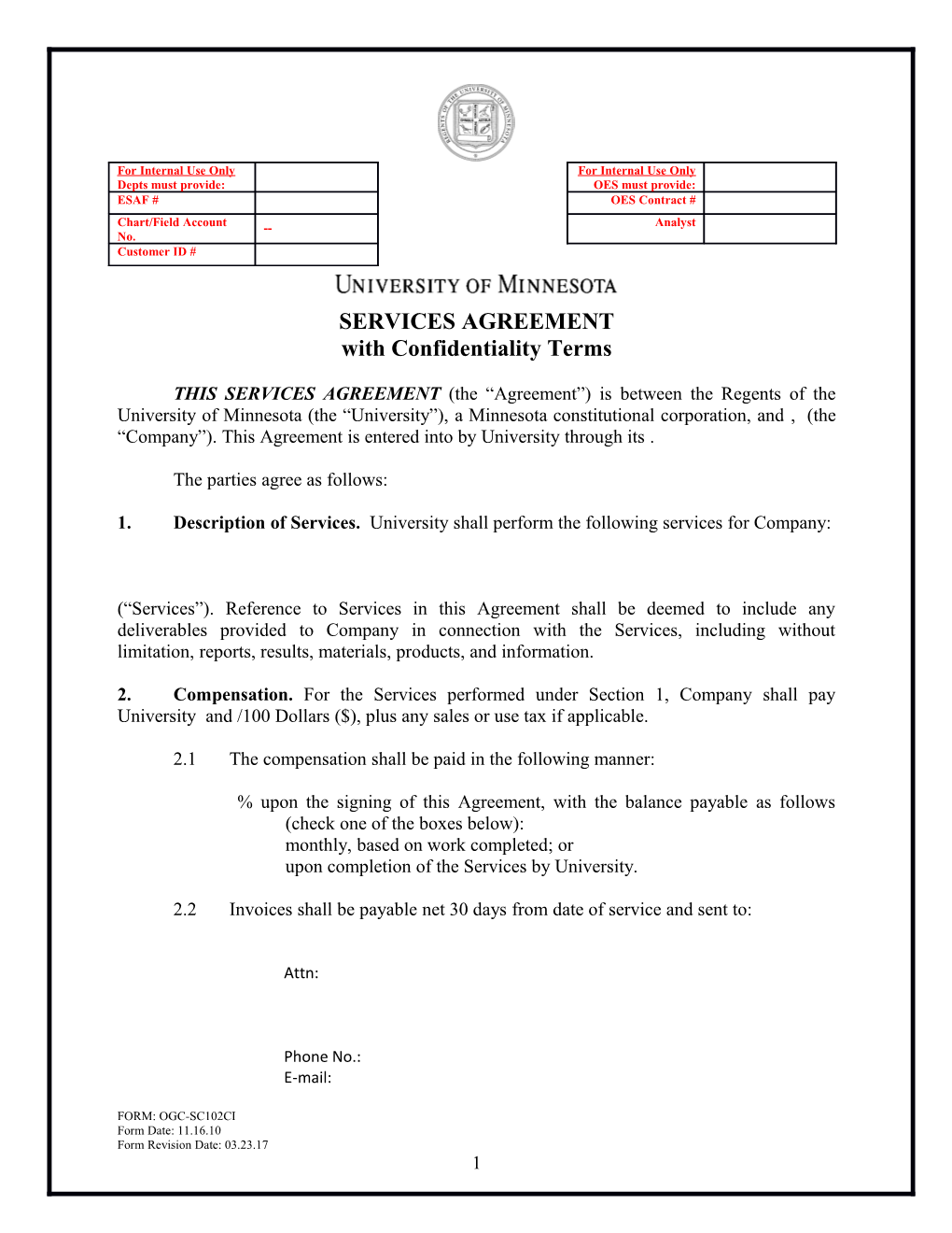 Services Agreement