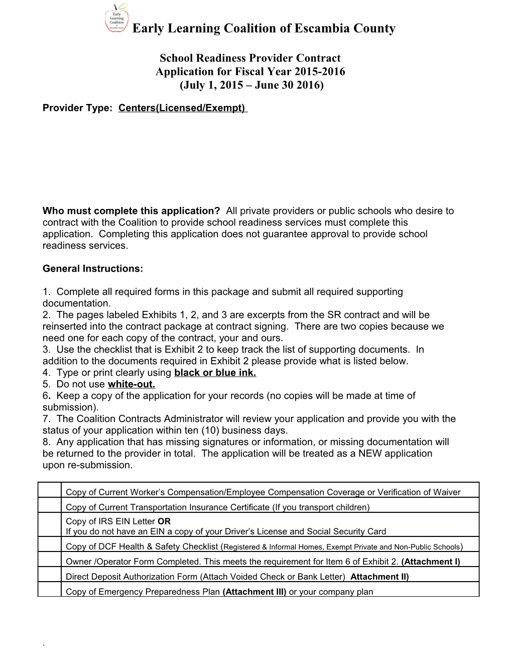 Florida Child Care Resource & Referral 2007 - 2008 Provider Update Form s1